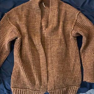 Free people high hopes cardigan NWOT chocolate